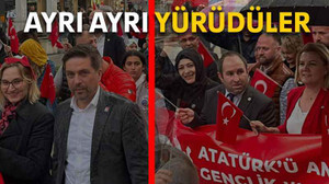 Ayrı ayrı yürüdüler